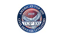 America's Top 100 Civil Defense Litigators badge